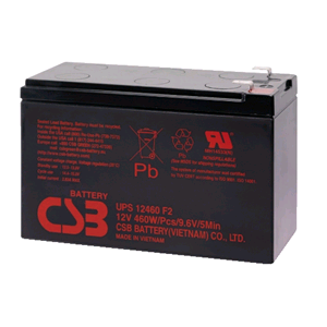 Batería CSB UPS 12460 FGP-39640910 12V 9.6Ah de Plomo-Ácido para Respaldo de Energía UPS, Italia - Product Image 3