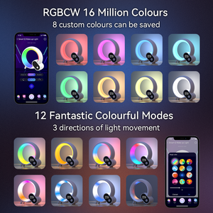 Téléphone domestique intelligent App Control réveil lumineux avec haut-parleur BT veilleuse de chevet veilleuses pour chambre d'enfants - Product Image 5