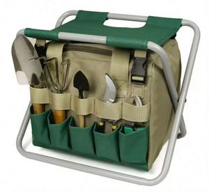 Free Sample Garden Tools 2 in 1Folding Portable Garden Kneeler with Handles,<b>Hand</b> Tools Set with Folding <b>Chair</b> Seat and Garden - Product Image 1