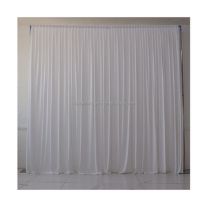 Đám cưới hiện đại sân khấu phông nền thiết kế đám cưới Xếp Nếp lễ Backdrop vàng và màu hồng Rèm vàng nhung sân khấu rèm - Product Image 5