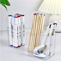 Boîte en acrylique transparente personnalisée du fabricant d'origine, boîte de rangement pour maquillage en acrylique, vente en gros, boîte en acrylique compartimentée personnalisée