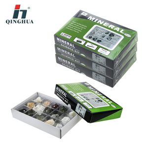 Boîte d'échantillons de minéraux cristallins Qinghua QH4009-4, composée de 15 types de minéraux, pour l'enseignement et l'utilisation par les étudiants. - Product Image 3