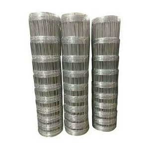 Clôture en fil de fer galvanisé pour bétail, moutons et chevaux, 4 pieds, avec nœuds fixes pour clôture de champ et enclos d'élevage - Product Image 1