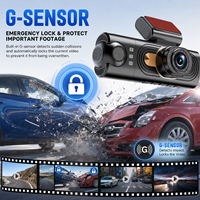 Caméra de tableau de bord 4K à 3 canaux avec Wi-Fi et GPS, enregistreur de voiture avec surveillance de stationnement 24h/24, boîte noire automobile, vente chaude