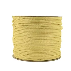 Customized 5mm-10mm High Temperature Fire-resistant Rescue Rope Fire Safety Aramid Braided Rope