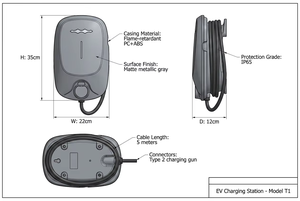 Chargeur mural pour véhicule électrique BYD Formula Leopard 5 Tai3 Tai7, interface GBT, usage domestique - Product Image 5