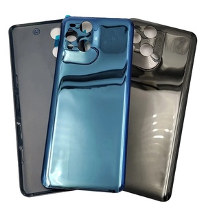 Cubierta de batería de vidrio para <span class=keywords><strong>OPPO</strong></span> <span class=keywords><strong>Find</strong></span> <span class=keywords><strong>X3</strong></span> <span class=keywords><strong>X3</strong></span> <span class=keywords><strong>Pro</strong></span>, tapa dura de puerta trasera, carcasa trasera, Panel de carcasa + pegatina adhesiva - Product Image 1