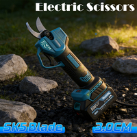 Mamidw Oplaadbare Elektrische Takkenknipper SK5 Blade 30mm Max. Snijgrootte voor Tuinonderhoud, voor 18v Accu