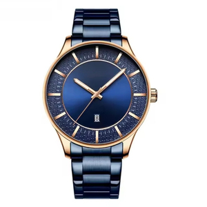 Minimalist Vintage Men's Waterproof Quartz <b>Watch</b> Stainless Steel Band Simple Alloy Case Calendar Window Fashion Business <b>Watch</b> - Product Image 6
