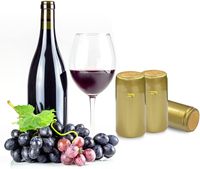 Tapas Termoencogibles de PVC para Botellas de Vino, Tapas Cilíndricas para Botellas con Tecnología de Termoencogimiento