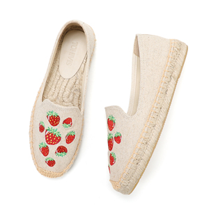 Chaussures en toile à enfiler OEM/ODM entièrement personnalisables, décontractées, respirantes, en toile, à bout rond, pour femmes, en <span class=keywords><strong>jute</strong></span> - Product Image 5