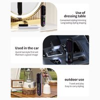 Lisseur sans fil USB à ions négatifs sans fil Mini brosse à cheveux électrique Lisseur à cheveux Brosse peigne