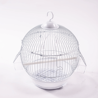 Vente en gros usine : Cage à oiseaux ronde dorée plaquée or, portable, en fil métallique, pour perroquets, cage ornementale d'élevage manuel