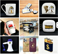 Impresora UV DTF A3 con Laminador Integrado para Etiquetas de Cristal Personalizadas, Precio de Fábrica, CMYK+W+V, Efecto 3D, Máquina de Transferencia Automática