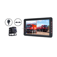 Caméra embarquée IPS 7 pouces avec commande par bouton, enregistrement en boucle HD couleur, étanche, DVR 2 canaux, garantie 1 an