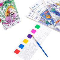 BECOL Neuerscheinung kreativer DIY-Kindergarten-Graffiti-Malerebuch tragbares Aquarellmalerebuch mit Pigmenten für Kinder