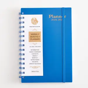 Classic University Customised Dotted Manufacturer Of A5 Spiral Budget Notes Pu Logo Notebook For Sublimation