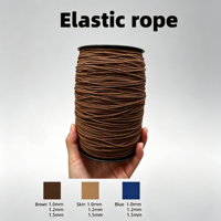 Cordon élastique RoHS REACH pour le regroupement 1,0-1,5 mm, élongation de 300 %, sans dommage pour les fleurs/légumes, couleurs personnalisées OEM, corde élastique