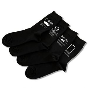 Personalized <b>Wedding</b> <b>Socks</b>, Groomsmen Gifts, Custom Dress <b>Socks</b> <b>for</b> Men, Best Man Proposal Gift, <b>Wedding</b> Favous - Product Image 1