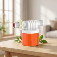 Vanne à flotteur en plastique, raccord True Union, taille de port 1/2 pouce, commande manuelle, applications générales pour l'eau, haute pression 0-75