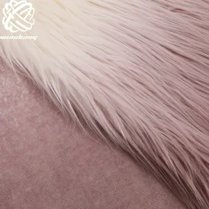 Faux Fur 2021 Hot Sale Fade Color Long Pile Faux Fur High PIle Plush Fabric Fake Fur For Garment Bag Toy
