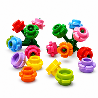 24866 Mini Briques Plantes Fleurs Petites Particules Blocs de Construction Accessoires Plaque Ronde 1*1 avec 5 Pétales Jouet de Construction en Plastique