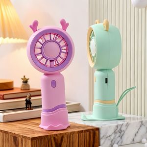 LingPan Portable <b>Fan</b> With <b>Stand</b> Rechargeable Battery 5W DC Motor Handheld Desk <b>Fan</b> For Outdoor Use - Product Image 4