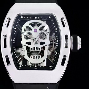 Mouvement tourbillon personnalisé de qualité supérieure, bracelet en caoutchouc indonésien haut de gamme, montre pour homme, montre mécanique - Product Image 1