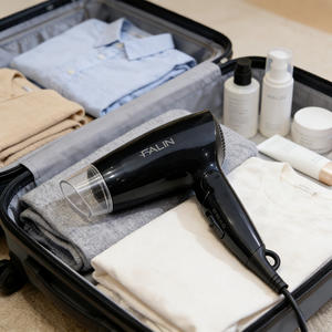 Sèche-cheveux compact mural pour hôtel, salle de bain, salon, voyage, pliable, 1600W, diffuseur, ensemble de sèche-cheveux - Product Image 1