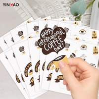 Pegatinas Personalizadas para Negocios, Impresión de Vinilo Kiss Cut, Pegatinas Decorativas Impermeables para Escaparates, Hoja de Pegatinas Ecológicas