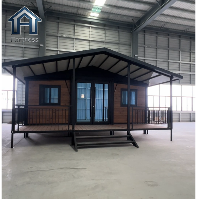 40Ft 20Ft Luxury Mobile Villa 2 3 Bedrooms Prefabricated Modular House Foldable Expandable Container House with Terrace Veranda