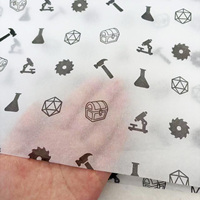 Papier de soie recyclable imprimé sur mesure avec logo argenté pour emballage de vêtements, papier anti-poussière pour emballage cadeau