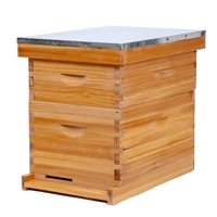 Matériel d'apiculture de haute qualité à prix abordable, ruche Langstroth avec revêtement en cire
