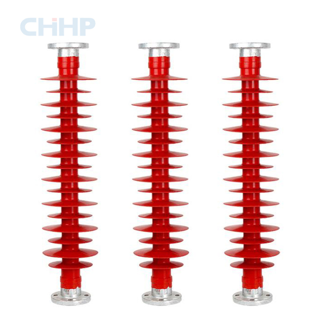Medium High Voltage 33KV 70KN Tensile Strength Composite Line Post Insulators with Clamp CHHP