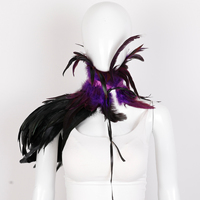 Châle léger en plumes fait main pour festivals, spectacles, déguisements et cosplay