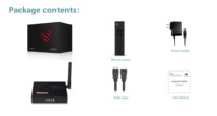 Hutron AVS2 VP9 4K Smart TV Box Allwinner H618 Quad Core 2GB 16GB Android 12 WiFi6 Tarjeta TF Personalizada USB 3 Puertos