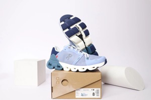 Cloudflyer4 2024 Printemps Nouvelle Tendance Mode Décontractée Chaussures Homme à Lacets Épaisses Respirantes en Maille Cuir Véritable Légères - Product Image 2