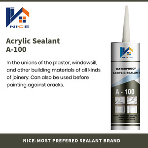 Adhésif scellant en silicone acrylique, adhésifs pour revêtements de sol en PVC, scellants pour baignoire, toilettes, cuisine - Product Image 1