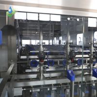 Équipement de production de bouteilles d'eau automatique de 5 gallons (18,9 L) - Machine de nettoyage, remplissage et bouchage de bouteilles
