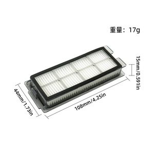 Filtro lavable para Robot aspirador Midea V12 V12Pro JONR P20 Pro T50 Pro, 108x44x15mm, uso doméstico - Product Image 1