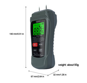 Portable numérique 2 broches <span class=keywords><strong>bois</strong></span> sciure humidimètre affichage LCD dispositif de mesure d'humidité <span class=keywords><strong>pour</strong></span> <span class=keywords><strong>bois</strong></span> <span class=keywords><strong>bois</strong></span> <span class=keywords><strong>bois</strong></span> - Product Image 1