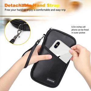 OEM Men Waterproof Passport Wallet Card Holder With Coin <b>Pocket</b> Mens Clutch Passport Bag Cover ID Credit Card Holder RFID - Product Image 4