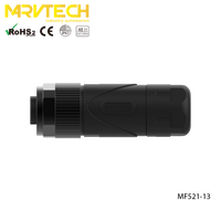 MARVTECH 7/8 ''Boîtier en plastique nylon étanche femelle 5 broches Connecteur de câble filaire avec écrou en fonte d'aluminium pour l'alimentation