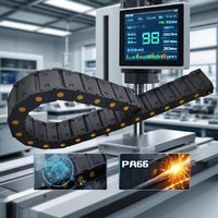 Cadena portacables de nailon abierta Yodel Part Cnc Router Flexible Cable Track Wire Carrier 25*25