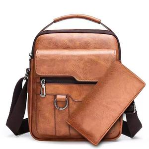 Bolso <span class=keywords><strong>de</strong></span> Hombro para <span class=keywords><strong>Hombre</strong></span>, Bolso Retro para <span class=keywords><strong>Hombre</strong></span>, Bolso Cruzado para Documentos, Gran Capacidad, Nuevo Bolso Casual <span class=keywords><strong>de</strong></span> Moda con Cartera - Product Image 1