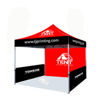 Tente de marché extérieure en aluminium avec impression personnalisée de logo et de couleurs, tente d'exposition, chapiteau, auvent, tentes pliantes