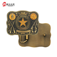 Boucles de ceinture personnalisées au design créatif, logo en relief 2D/3D, alliage de zinc, tendance, style western, cadeau
