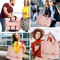 Sac de voyage imperméable avec compartiments sec/humide et compartiment à chaussures, rose, pour la natation, les sports, les voyages, le yoga, la gym, pour femmes et hommes