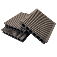 Revêtement de terrasse composite WPC moderne de haute qualité, surface brossée antidérapante, double verrouillage, écologique, imperméable, garantie 5 ans