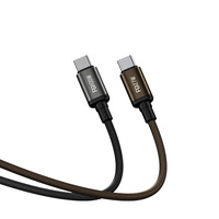 Câble USB C vers USB C Recci 100W avec affichage numérique, cordon de charge rapide tressé de type C de 1,5 m